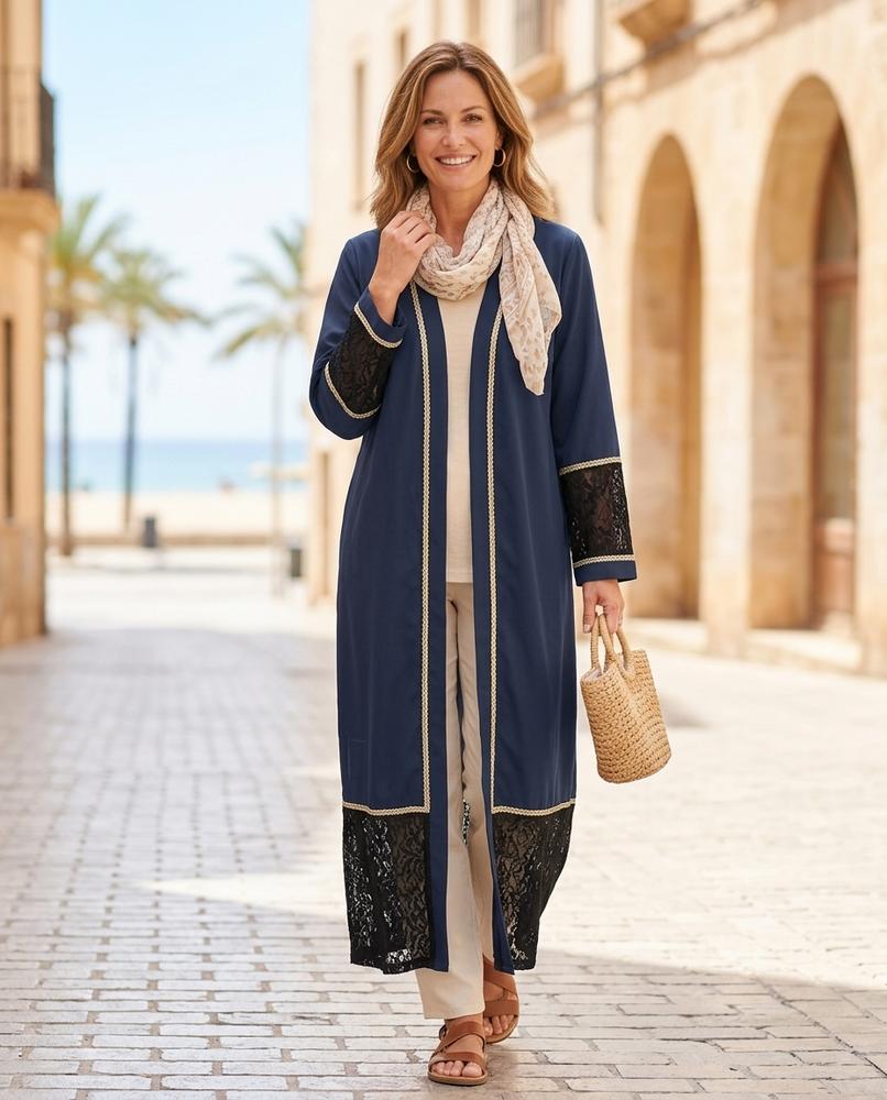 Ulla Fashion - Tiven | Verziert Offen Cardigan Damen