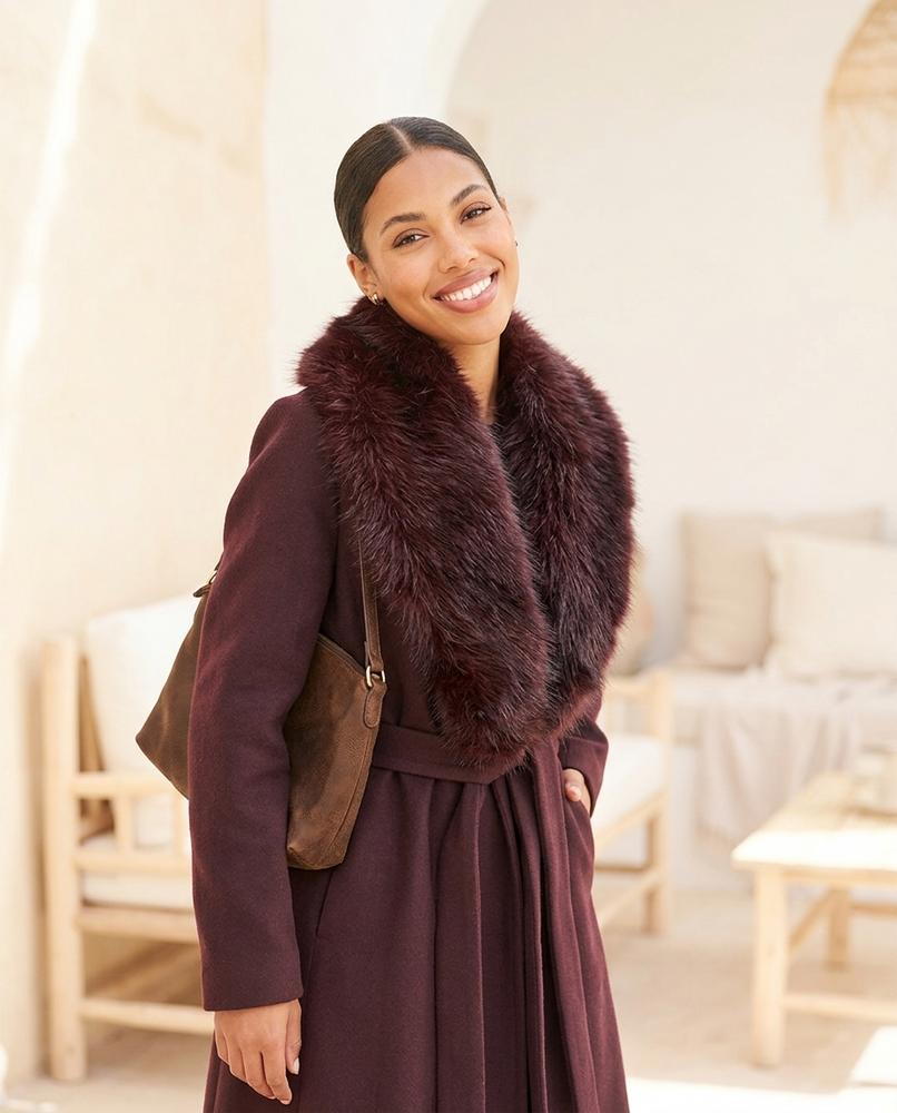 Ulla Fashion - Yorev | Besetzt Tailliert Mantel Damen