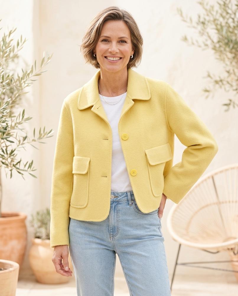 Ulla Fashion - Nomin | Kurze Geknöpfte Jacke Damen
