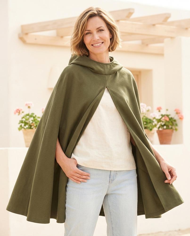 Ulla Fashion - Maran | Ausgestellter Kapuzen Mantel Unisex