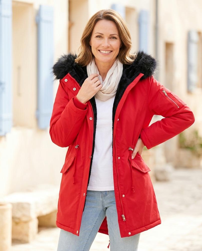 Ulla Fashion - Loron | Fleecegefüttert Taillierbar Mantel Damen
