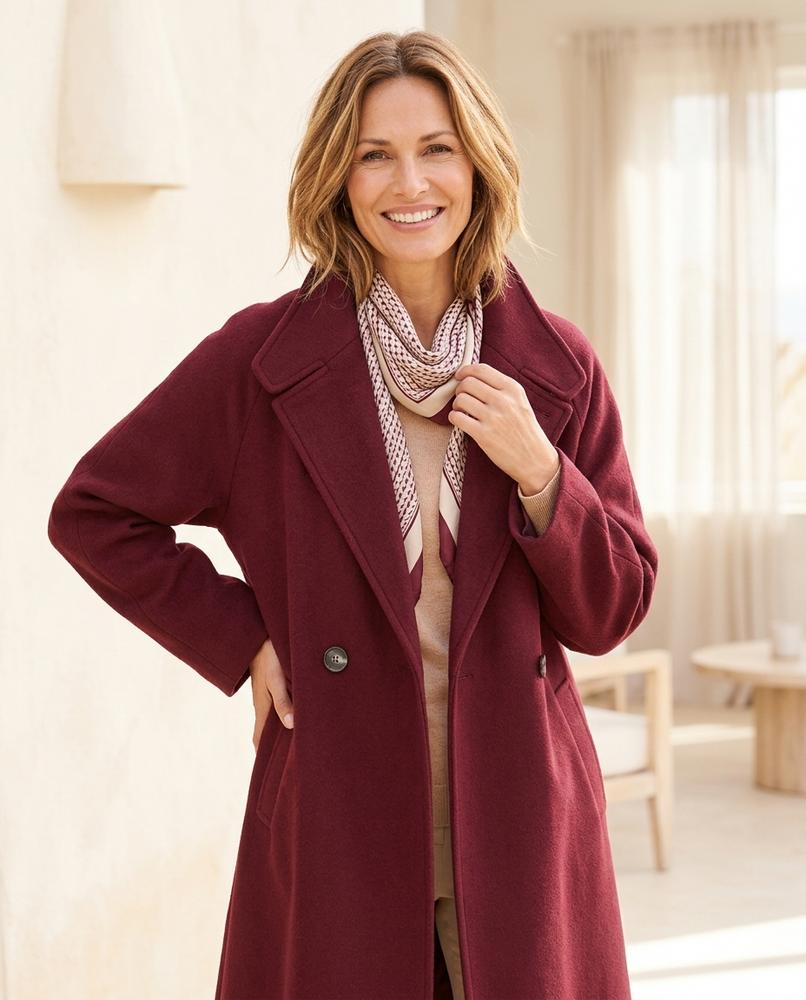 Ulla Fashion - Losil | Gegürteter Weitgeschnittener Mantel Damen