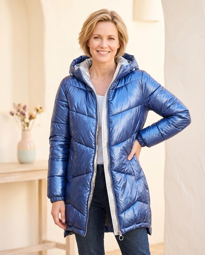 Ulla Fashion - Rizan | Glänzend Gesteppt Jacke Damen