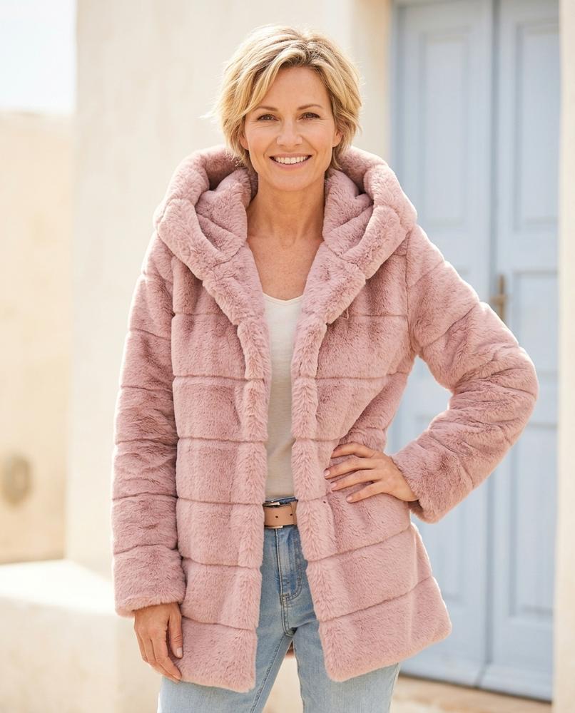 Ulla Fashion - Eltal | Lang Strukturierter Mantel Damen