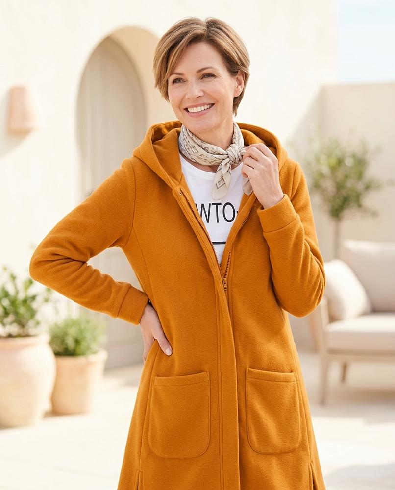Ulla Fashion - Zarev | Ausgestellter Gefütterter Mantel Damen