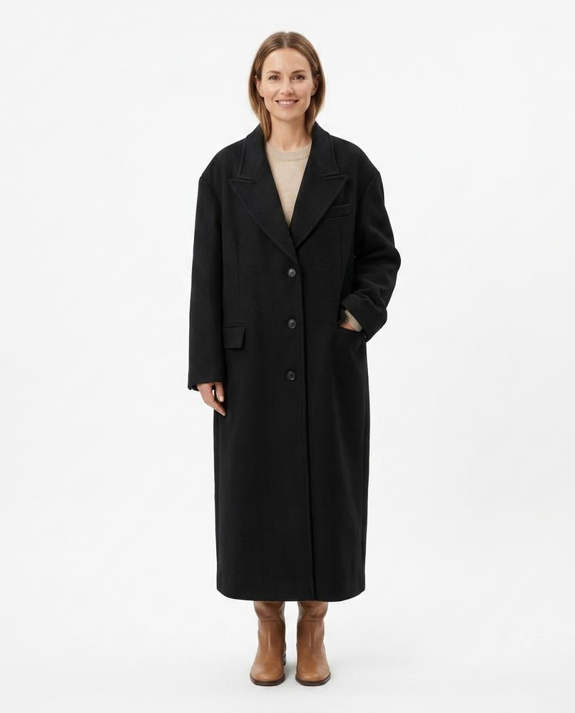 Ulla Fashion - Lelev | Weit Geschnitten Langärmlig Mantel Damen