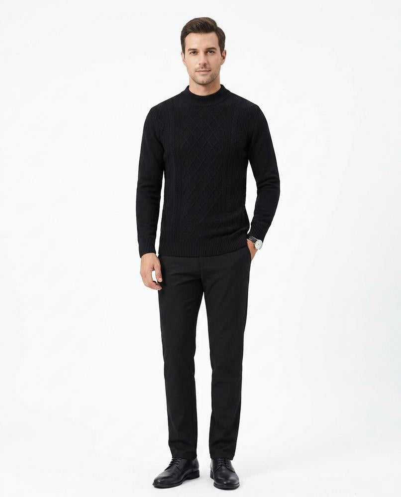 Ulla Fashion - Rotal | Strukturiert Gestrickt Pullover Herren