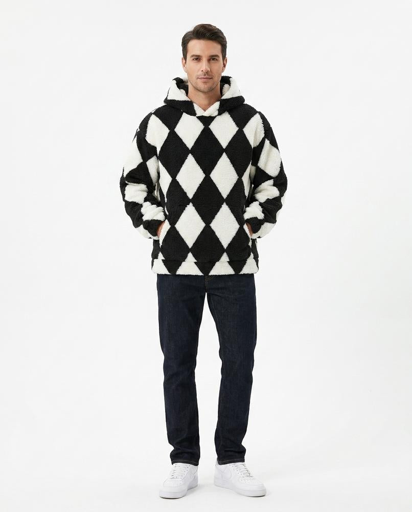 Ulla Fashion - Arrel | Flauschig Gemustert Hoodie Unisex