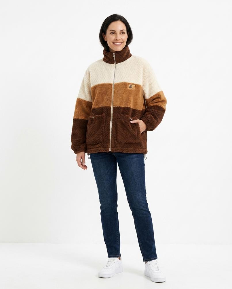 Ulla Fashion - Mihal | Mehrfarbige Strukturierte Jacke Unisex