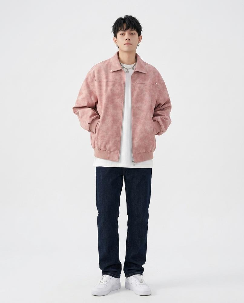 Ulla Fashion - Kaven | Locker Geschnittene Unifarbene Jacke Herren