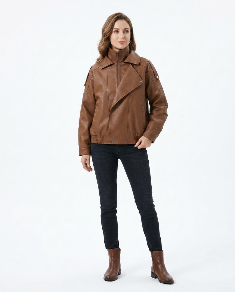 Ulla Fashion - Lysan | Hochgeschlossen Weit Geschnitten Jacke Unisex