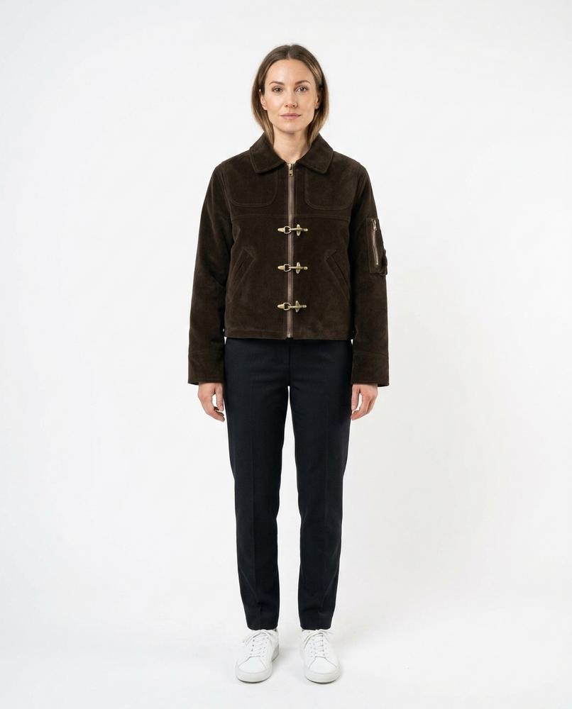 Ulla Fashion - Riren | Velourartig Kurz Geschnitten Jacke Unisex