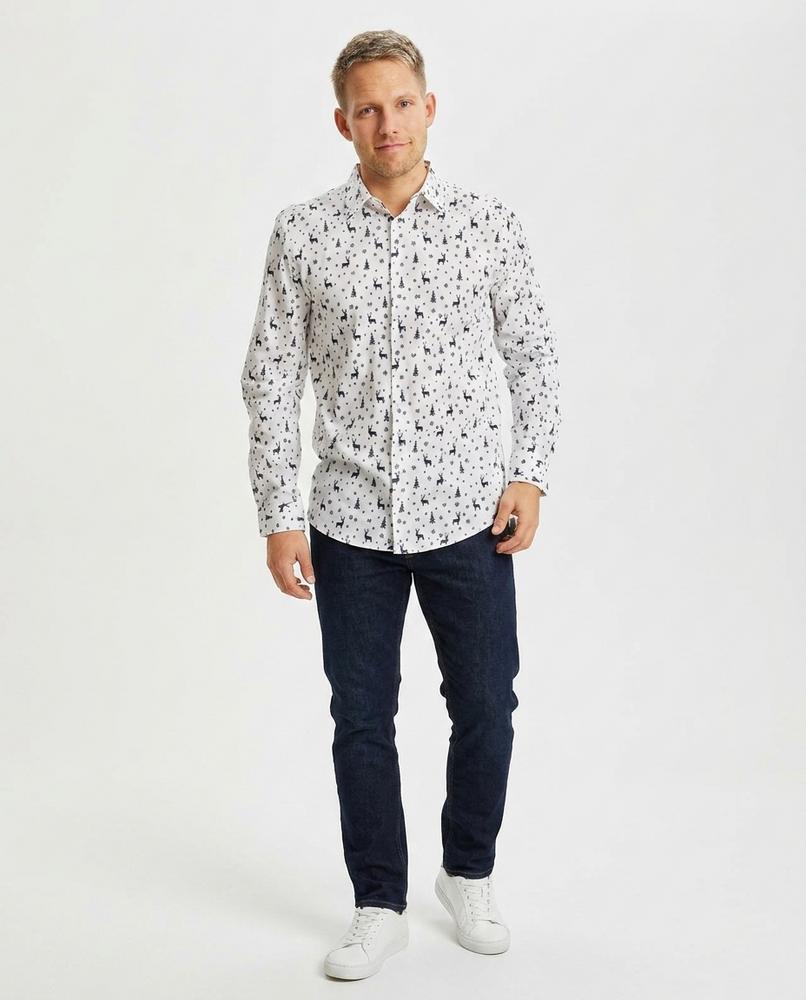 Ulla Fashion - Nates | Gemustertes Langärmliges Hemd Herren
