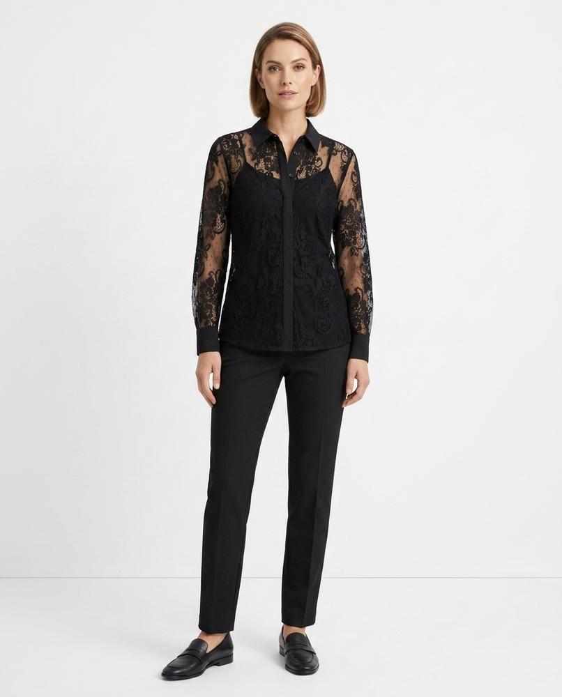 Ulla Fashion - Vasov | Transparentes Langärmliges Hemd Herren
