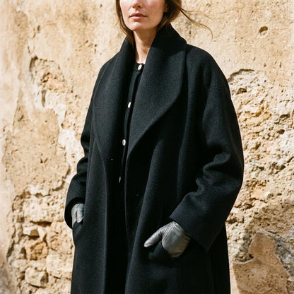 Ulla Fashion - Armar | Breitkragiger Verschlussloser Mantel