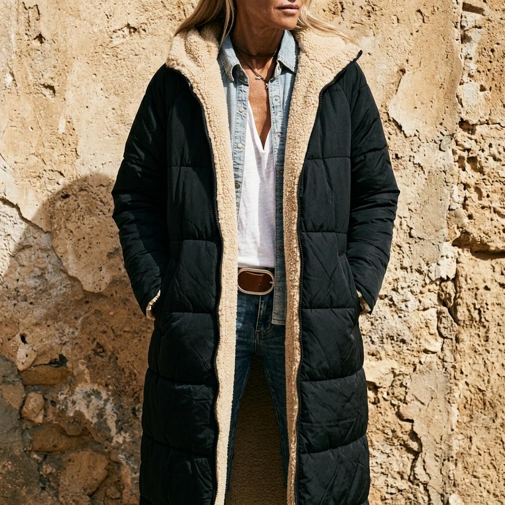 Ulla Fashion - Rivin | Gefütterter Strukturierter Mantel