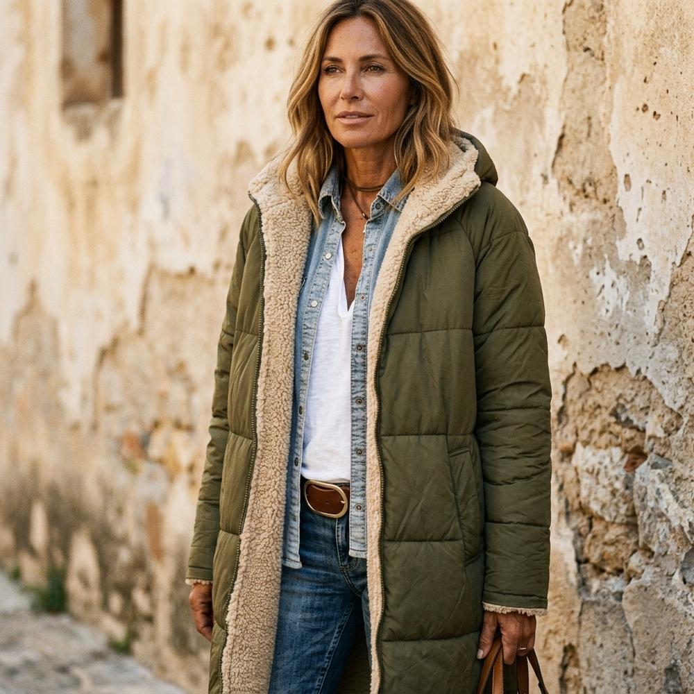 Ulla Fashion - Rivin | Gefütterter Strukturierter Mantel