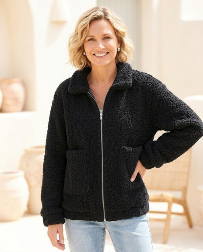 Ulla Fashion - Tiren | Gefütterte Teddyfleece Jacke Unisex