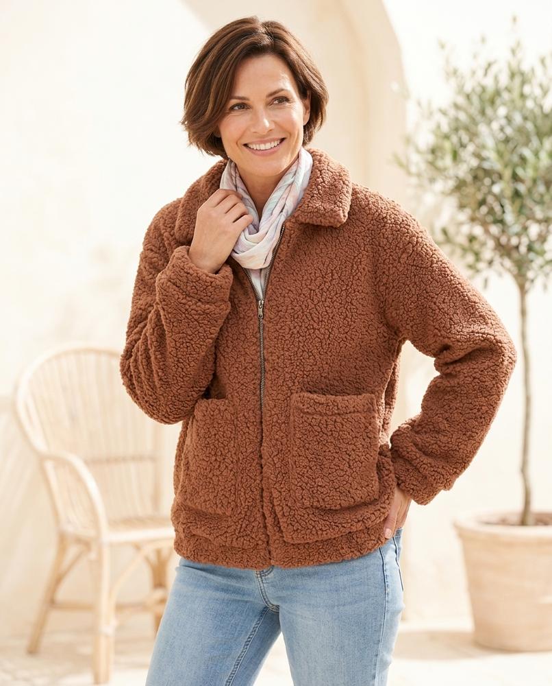 Ulla Fashion - Tiren | Gefütterte Teddyfleece Jacke Unisex