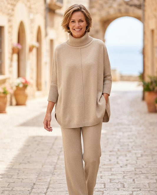 Ulla Fashion - Tiran | Gestrickt Locker Anzug Damen