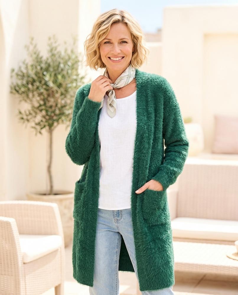 Ulla Fashion - Loser | Flauschig Lang Cardigan Damen