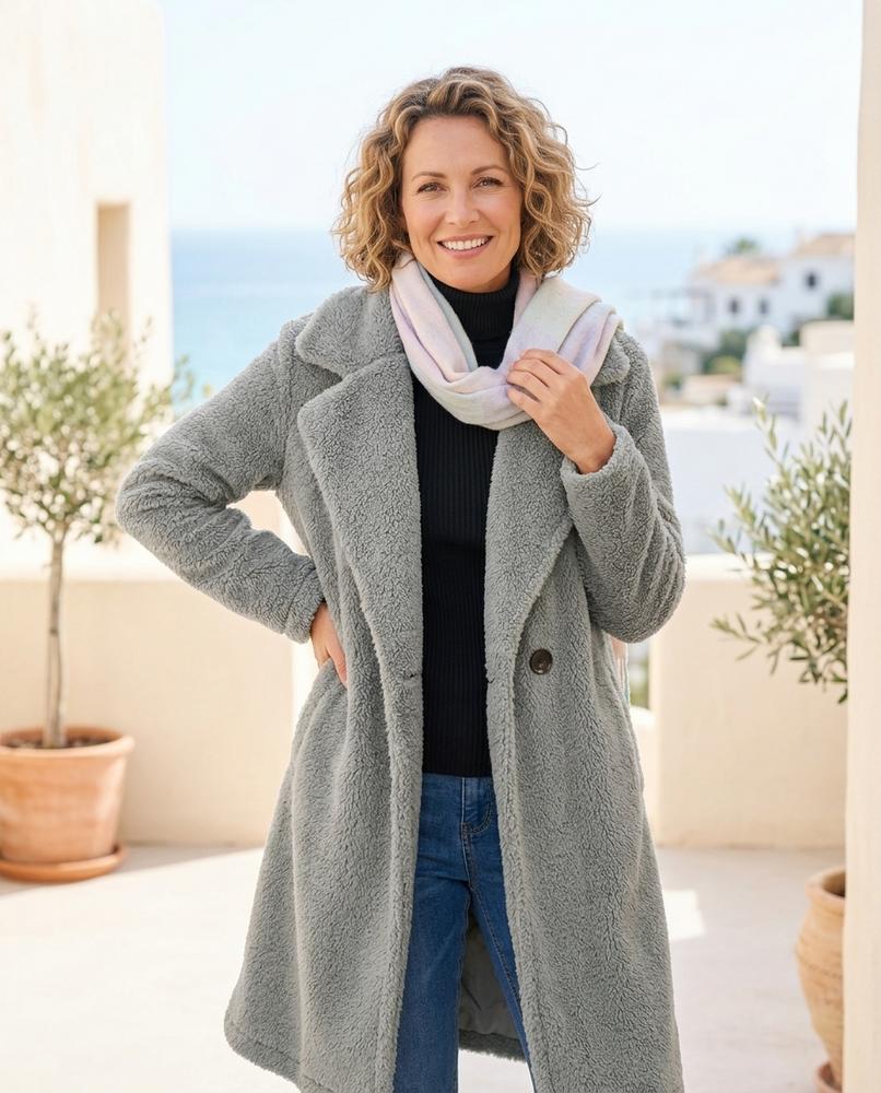 Ulla Fashion - Riron | Strukturiert Lang Mantel Damen