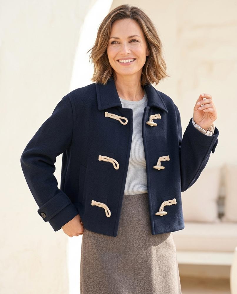 Ulla Fashion - Kesan | Geknebelte Kurzgeschnittene Jacke Damen