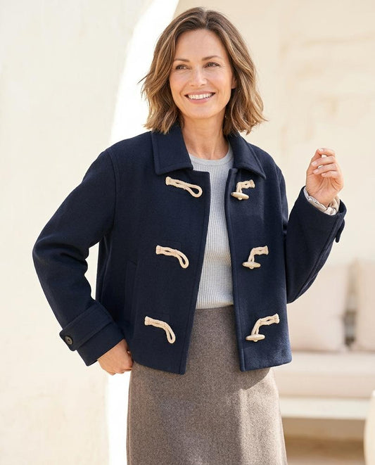 Ulla Fashion - Kesan | Geknebelte Kurzgeschnittene Jacke Damen