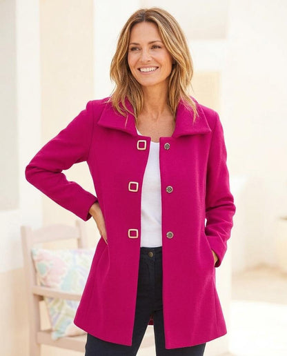 Ulla Fashion - Zerel | Einreihig Gerade Mantel Damen