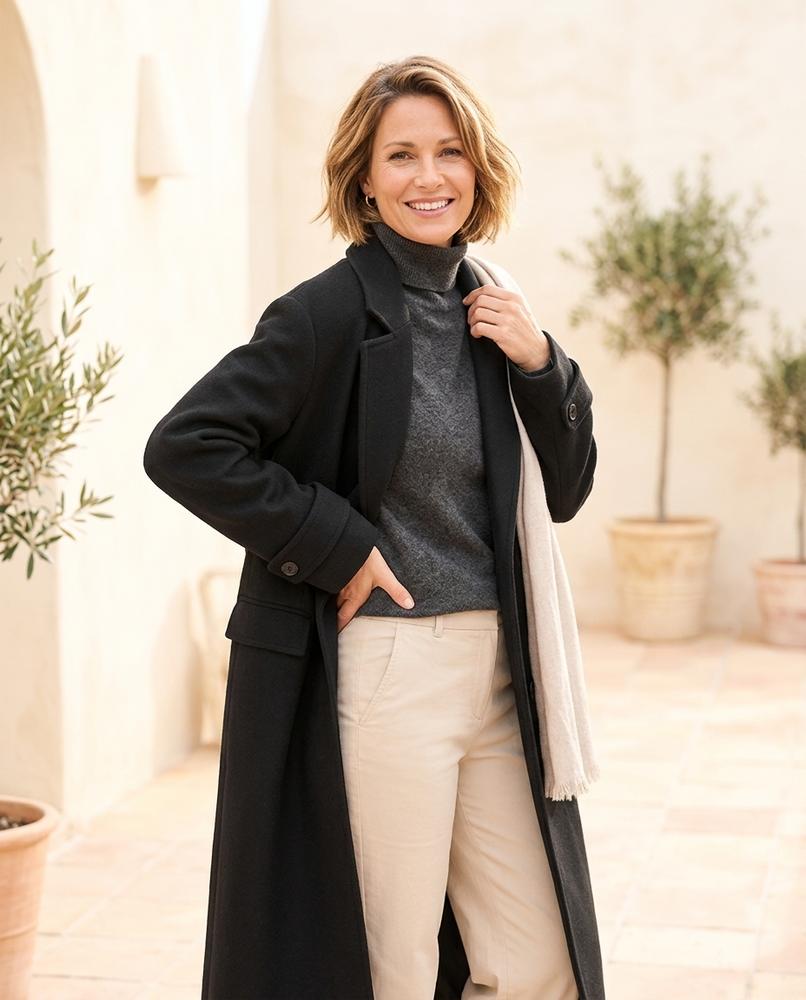Ulla Fashion - Ketal | Langer Oversized Mantel Damen