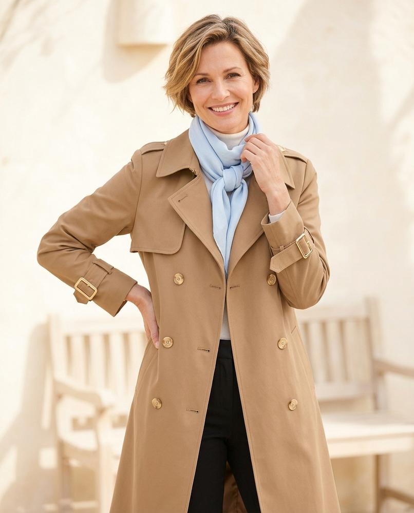 Ulla Fashion - Ridan | Zweireihig Tailliert Mantel Damen