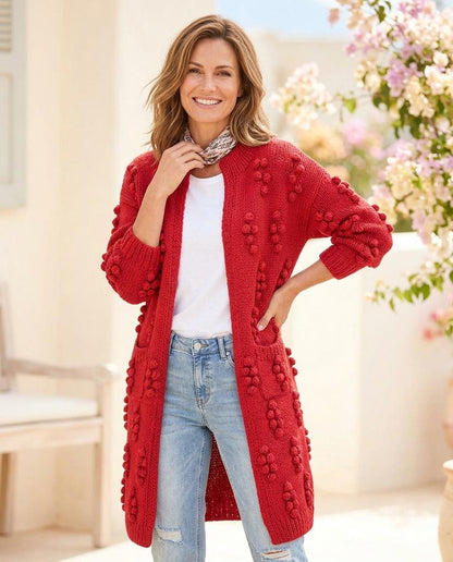 Ulla Fashion - Rilan | Strukturiert Verschlusslos Cardigan Damen
