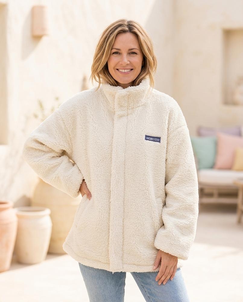 Ulla Fashion - Velen | Flauschig Hochgeschlossen Jacke Damen