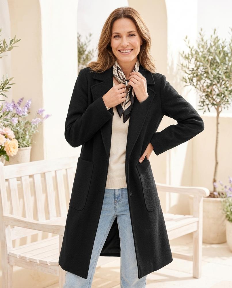 Ulla Fashion - Arlen | Strukturiert Knopflos Mantel Unisex