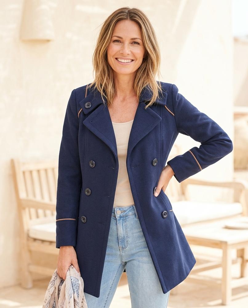 Ulla Fashion - Nilen | Taillierter Doppelreihiger Mantel Damen