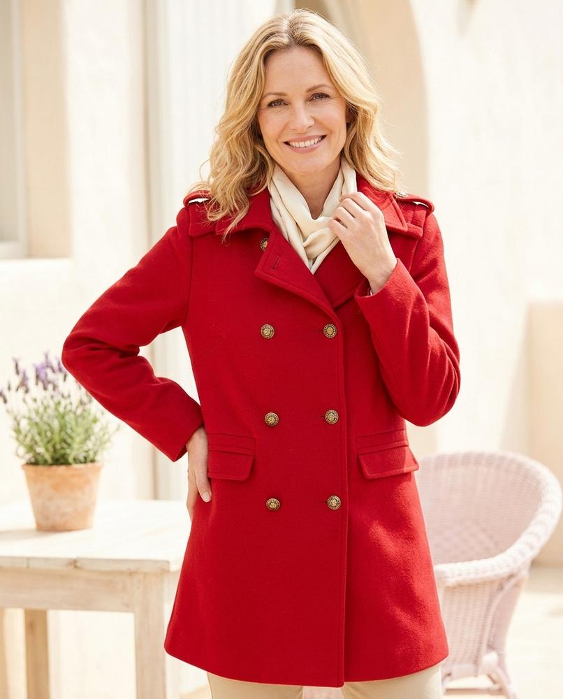 Ulla Fashion - Cosol | Doppelreihiger Woll Mantel Damen
