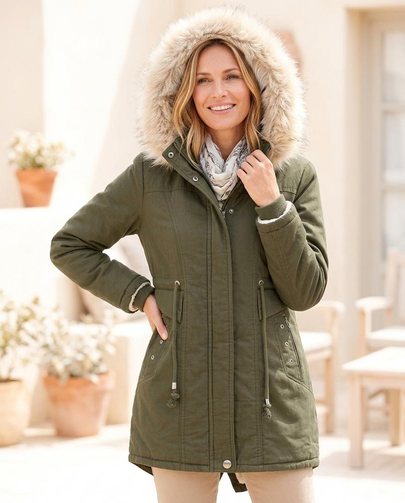 Ulla Fashion - Arsol | Gefütterter Taillenverstellbarer Mantel Damen