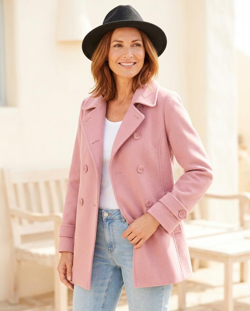 Ulla Fashion - Roser | Zweireihig Gerade Mantel Damen