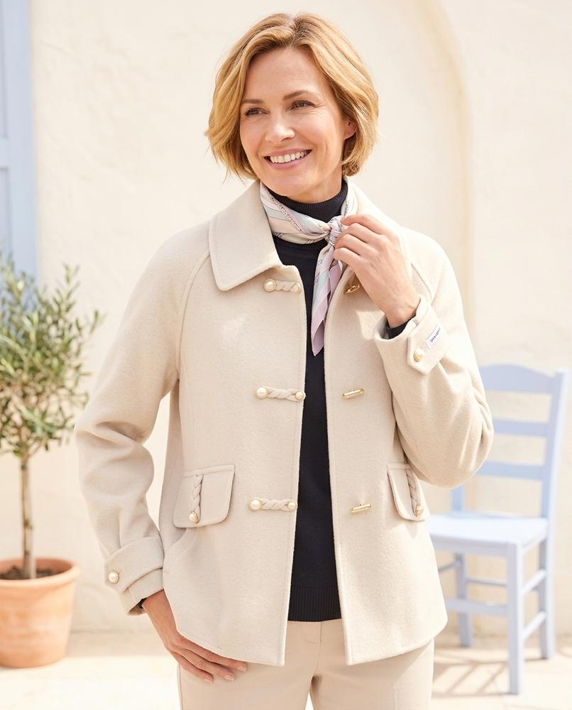 Ulla Fashion - Tinav | Geflochtene Kurzgeschnittene Jacke Damen