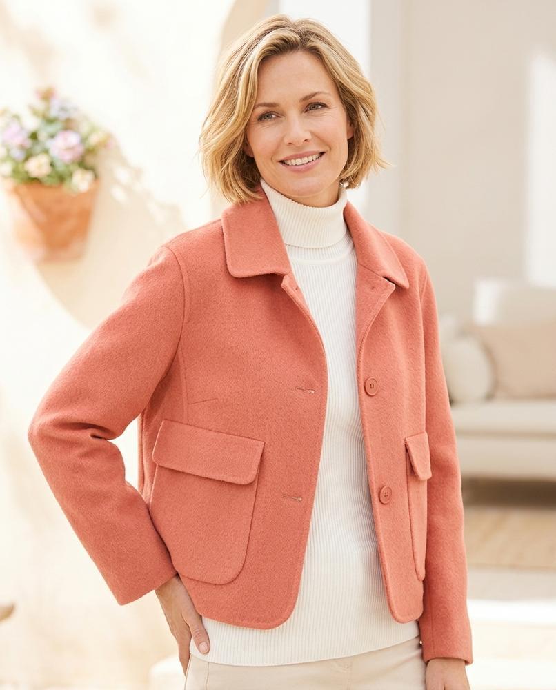 Ulla Fashion - Nomin | Kurze Geknöpfte Jacke Damen