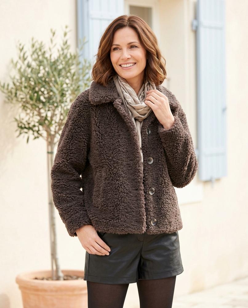 Ulla Fashion - Lalom | Geknöpft Strukturiert Jacke Damen