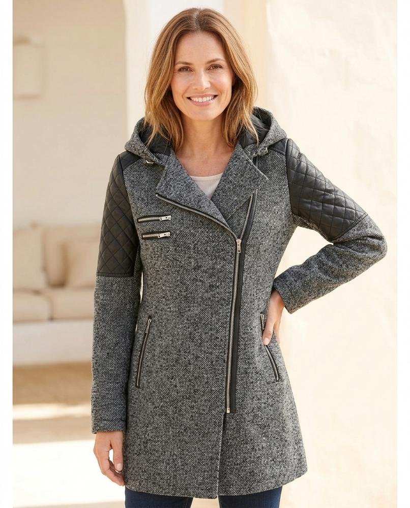 Ulla Fashion - Yomir | Asymmetrischer Taillierter Mantel Damen