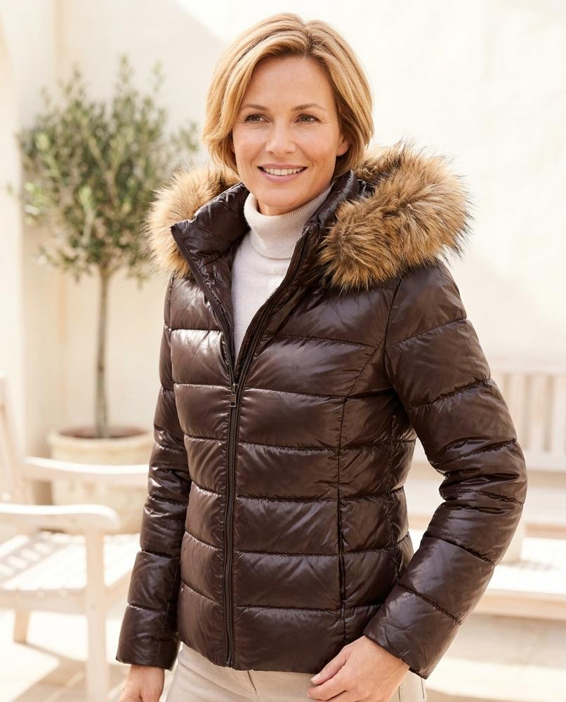 Ulla Fashion - Alsen | Wattierte Glänzende Jacke Damen