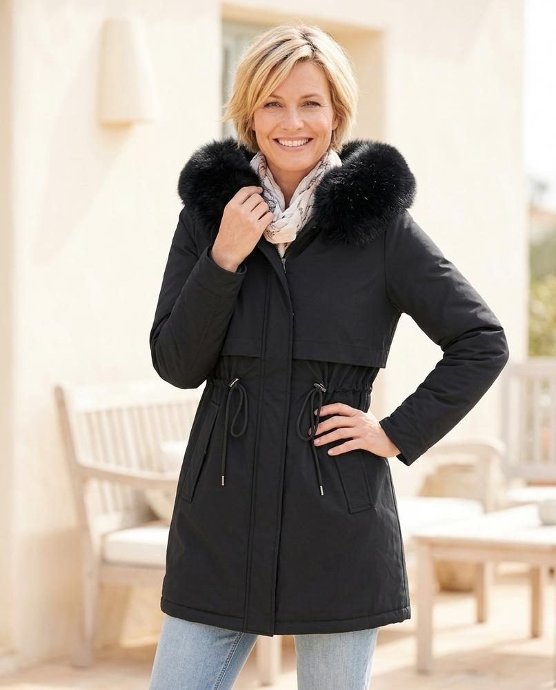 Ulla Fashion - Nimir | Gefütterter Taillierter Mantel Damen