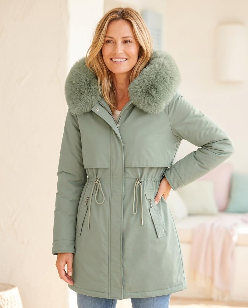 Ulla Fashion - Nimir | Gefütterter Taillierter Mantel Damen