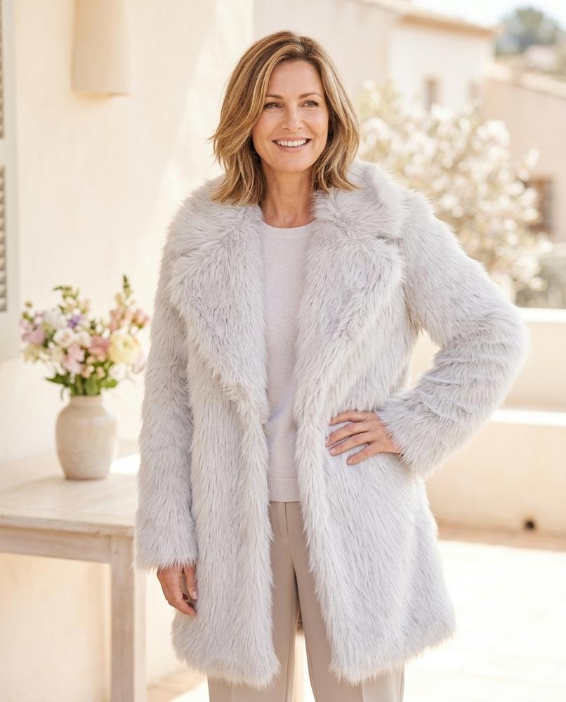 Ulla Fashion - Cosin | Langhaarig Gefüttert Mantel Unisex