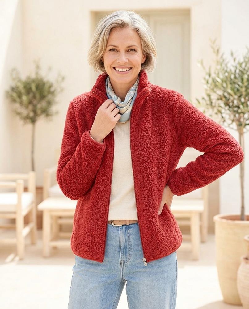 Ulla Fashion - Yodar | Flauschig Langärmlig Jacke Unisex