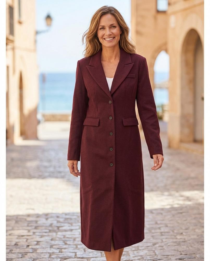 Ulla Fashion - Sasel | Taillierter Woll Mantel Damen