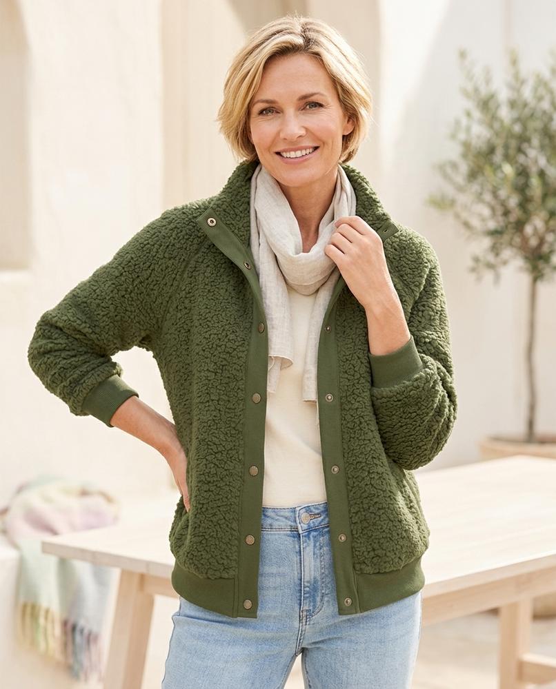 Ulla Fashion - Eltir | Geknöpft Strukturiert Jacke Damen