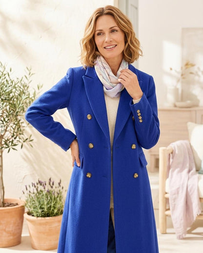 Ulla Fashion - Kelom | Zweireihig Lang Mantel Damen